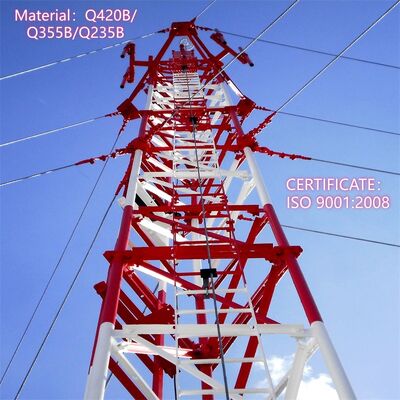 20M 30M Guyed Wire Tower Stable Structure For Urban Telecom Base Station