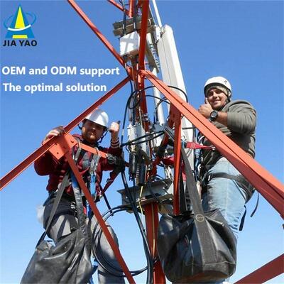 Menara Antena Sudut Berkaki 3 Tahan Korosi 40M Kompak Untuk Penggunaan Di Lokasi Sempit