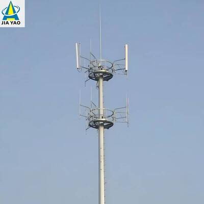 Menara Komunikasi Monopole Baja Pelapukan 28M Untuk Cakupan Sinyal
