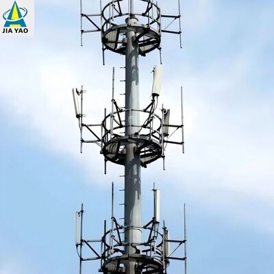 Menara Komunikasi Monopole Baja Pelapukan 28M Untuk Cakupan Sinyal