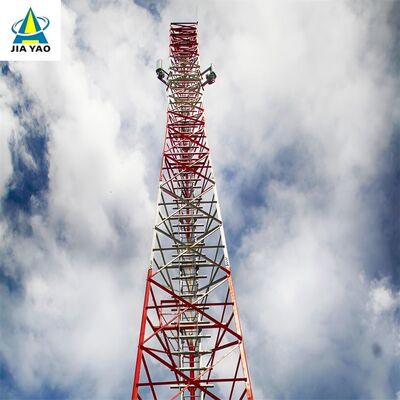 Menara Baja Sudut Berkaki 3 Perawatan Rendah Baja Q355 44M Untuk Telekomunikasi Perumahan