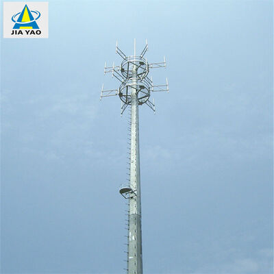 Profil Ramping Menara Monopole Baja Kerucut 12 20 32 Meter Untuk Subdivisi Perumahan