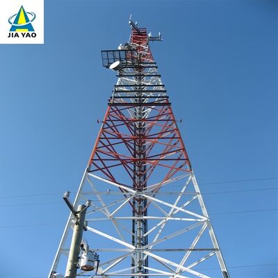 Menara Telekomunikasi Berkaki 3 Tahan Karat 54M Untuk Perluasan Sinyal Zona Pertanian