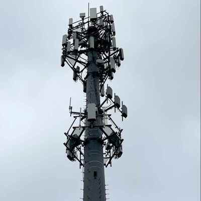 Menara Monopole Galvanis Hot Dip 18 25 36 Meter Dibangun Di Pendaki Untuk Kampus Rumah Sakit
