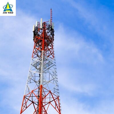 30M 40M 45M Lapisan Anti Es Menara Baja Sudut Berkaki 4 Untuk Infrastruktur Telekomunikasi Wilayah Dingin