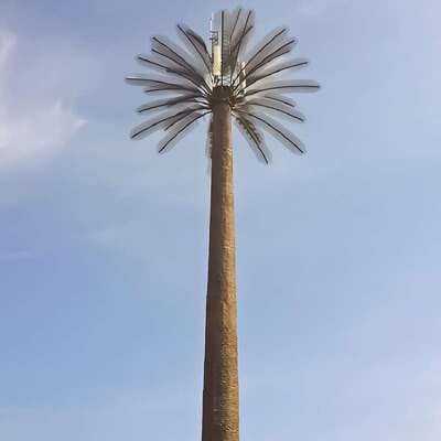 Menara Monopole Pohon Bionic Realistis 32M Untuk Telekomunikasi Komunitas Perumahan