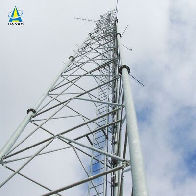 46m 58m 68m 76Meter Peredam Getaran 3 Tabung Menara Telekomunikasi Untuk Alun-Alun Stasiun Jalan