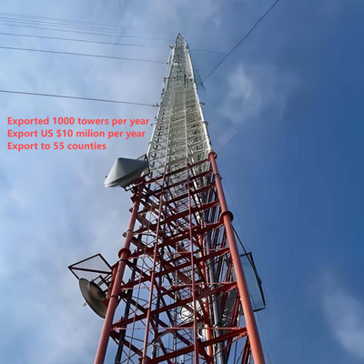 Menara Kawat Guyed Ringan 30 43 48M Untuk Dukungan Stasiun Bumi Satelit