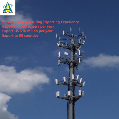 Menara Monopole Galvanis Hot Dip 22Meter untuk Inkubator Bisnis Park Telecom