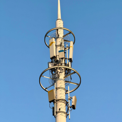 Menara Monopole Beban Angin Rendah 35Meter Untuk Pintu Masuk Kompleks Perumahan Telekomunikasi