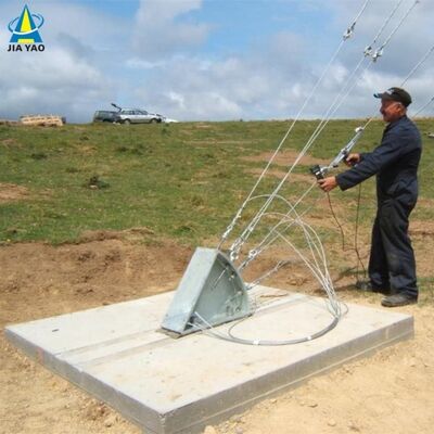 Menara Kawat Guyed Galvanis Hot Dip 32M Sangat Tinggi Untuk Microwave Jarak Jauh