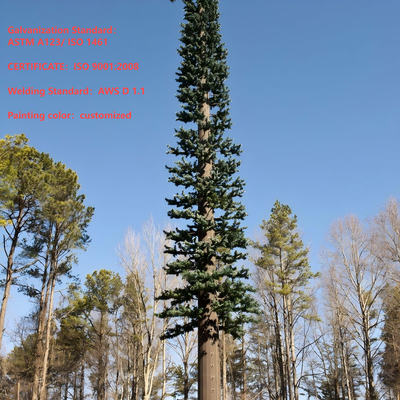 Menara Pohon Pinus Bionic Kamuflase Ramah Lingkungan untuk Jaringan Nirkabel 5G Integrasi Estetika Pabrik Tiang Komunikasi Pohon Palem Bionic