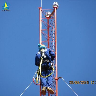 WireTower Berpegangan Ultra Tinggi untuk Siaran TV Radio Jarak Jauh Tiang Kisi Kuat Standar ANSI/TIA-222 dengan Sistem Jangkar Baja yang Dikeraskan