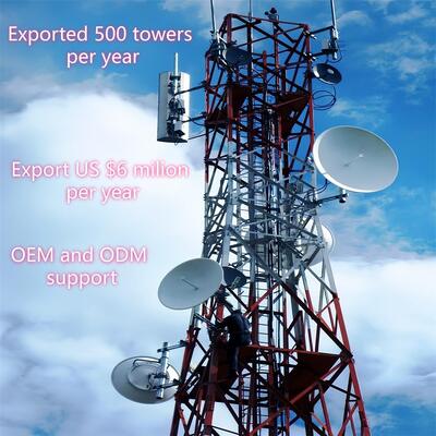 Menara Kisi Baja Sudut Berkaki 4 Tugas Berat dengan Struktur Penahan Beban yang Dioptimalkan untuk Infrastruktur Telekomunikasi Pedesaan Standar ANSI/TIA-222-G