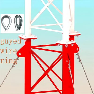 10m-40m Guyed Wire Galvanized Steel Telecom Tower Lattice Mast for Rural Network Coverage
