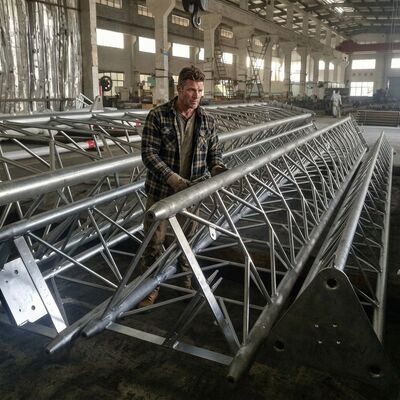30m GSM Telecom Antenna Communication Telecommunication Lattice Triangle Triangular Guyed Mast Tower